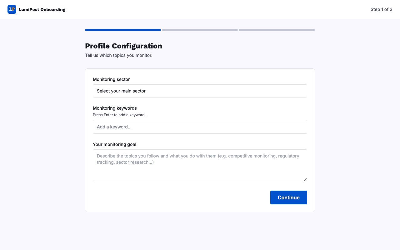 Define your relevance profile